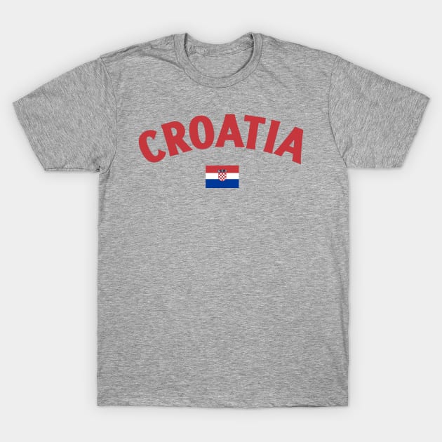 Croatia Flag T-Shirt by Issho Ni